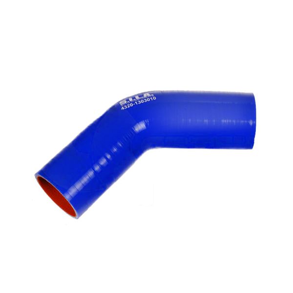 Патрубок радіатора УРАЛ, Т150, КАМАЗ-4308 верхній (силікон) D=60, L=130/130 мм, кут 135 ° (в-во S.I.L.A. AC) 4320-1303010