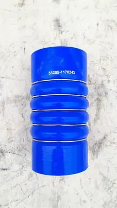 Патрубок теплообмінника (армованный) (L-210 мм, d-100 мм) СИЛІКОН