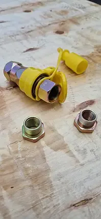 Рознімач пневматичний (Евро) М22х1,5 (жовтий)