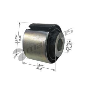 Втулка стабілізатора заднього MAN F2000,81437220039,FE11385,DT3.96755,SAMPA020.037