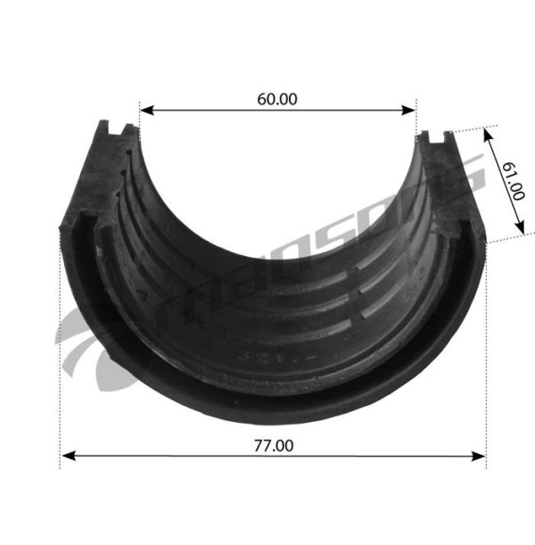 Втулка стабілізатора заднього MAN F90/F2000/TG-A,81437040061,FE05032,LE2698.12,STR-120206