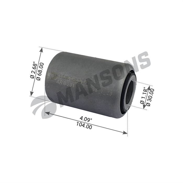 Сайлентблок 30x68x104 ресори FRUEHAUF,YORK,4177301000,FE07826,AUG52217