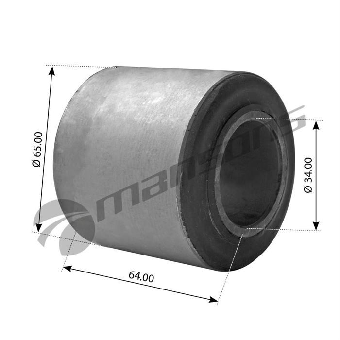 Втулка стабілізатора заднього Volvo FH12,16207500,FE11918,AUG51589,SAMPA030.031