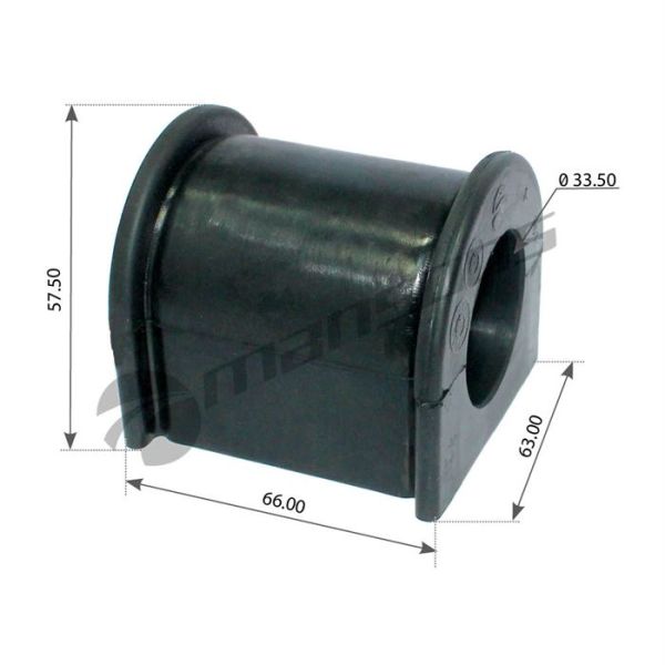 Втулка стабілізатора переднього DAF LF45/55, CF65,1400147,FE46443,SAMPA050.087