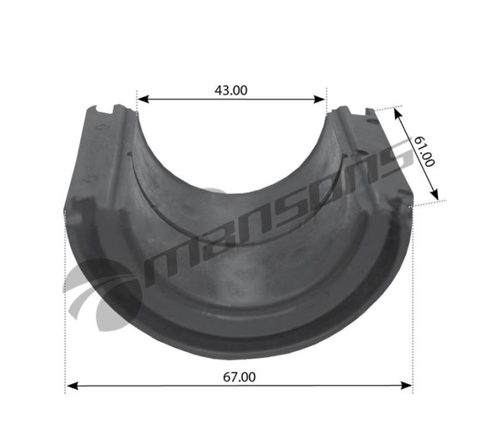 Втулка стабілізатора переднього MAN F90/F2000,81437040057,FE05033,SAMPA020.008,AUG51397