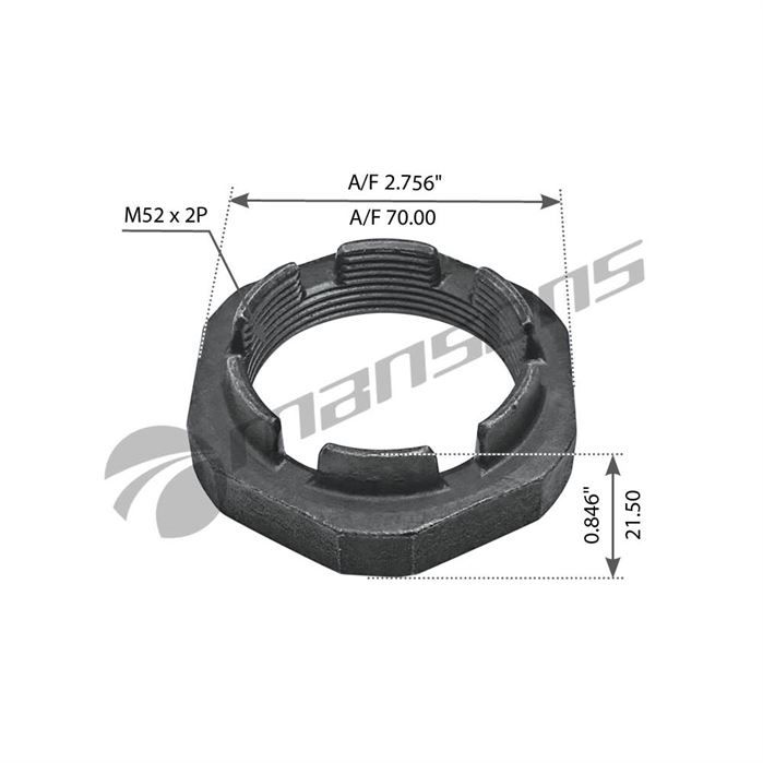 Гайка ступиці передньої Volvo FH12/FM12, RVI Magnum/Premium DXI,7420456099,FE104381,AUG55767