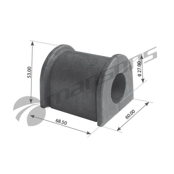 Втулка стабілізатора  передн. 27,5x52,5\DAF LF45,1402562,FE44878,050.088SAMPA,AUG53369