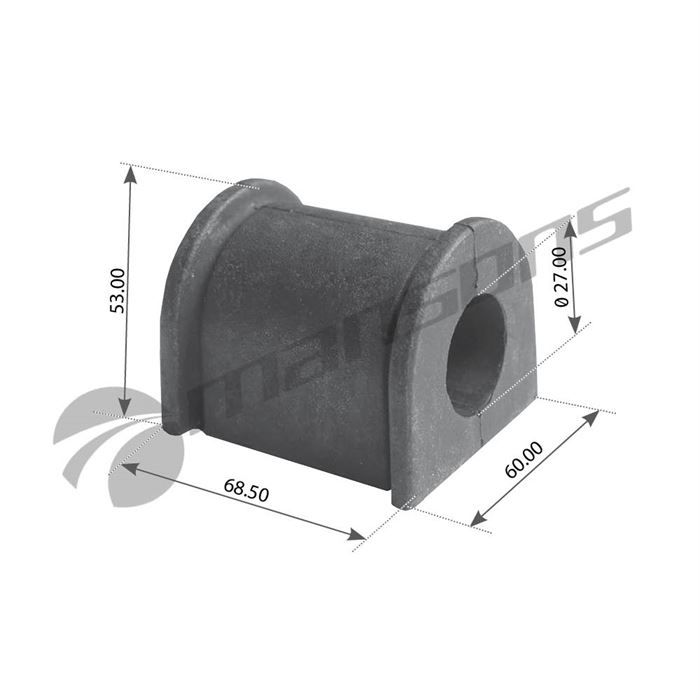 Втулка стабілізатора  передн. 27,5x52,5\DAF LF45,1402562,FE44878,050.088SAMPA,AUG53369