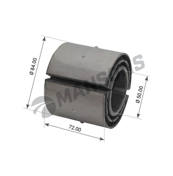 Втулка стабілізатора заднього MAN TGA,81437220068,FE24445,SAMPA020.183