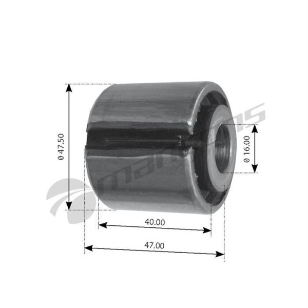 Втулка стабілізатора переднього MAN F90/F2000,81437220022,FE01536,AUG51432,SAMPA020.204