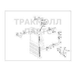 Патрубок радіатора MERCEDES AXOR/AXOR,A9405011582,FE35192,AUG69425