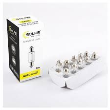 Лампа "SOLAR"  пальчик. 12V 10W 31мм