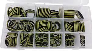 Набір шайб латунних з гумовими кільцями