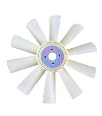 Крильчатка вентилятора (пластик жовта) (під 4 болта) 550 мм